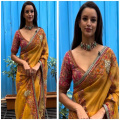 Triptii Dimri looks gorgeous in yellow saree and with ONLY one accessory that can be a perfect pick for Navratri Day 5 