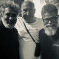 SS Rajamouli visits sets of Allu Arjun starrer Pushpa 2: The Rule; poses for an 'ICONIC' photo with director Sukumar