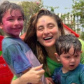 Kareena Kapoor’s son Jeh shuts his eyes after getting irritated with flashlights; actress proves she is a hands on mom by protecting him: WATCH