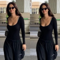 Disha Patani brings sassy vibes to the airport runway with all-black outfit and Christian Dior bag