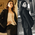 Alia Bhatt wears wide-leg cargo pants with a spine blazer and grain play corset, and is an experimental fashion done right