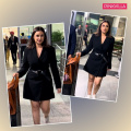 Parineeti Chopra wears LBD to the airport and it is perfect from work to date look