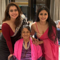 Inside Kajol’s mother Tanuja’s 81st birthday: Actress looks stunning in black saree and poses with sis Tanishaa, but customized cake has our attention