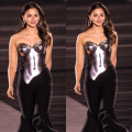 Alia Bhatt walks the ramp in a metal breastplate and black flared pants at Paris Fashion Week 2024 and we're picking our jaws off the floor