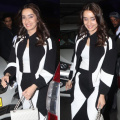 Shraddha Kapoor's airport look in black and white co-ord set and Chanel bag proves winter fashion is never boring when done right