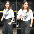 Kareena Kapoor Khan's striped pants might leave you confused at first but it's a HOTTEST semi-formal look 