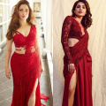 Fashion Face-off: Tamannaah Bhatia or Samantha Ruth Prabhu; who looks the HOTTEST in this red slit-cut saree?