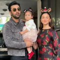 WATCH: Ranbir Kapoor and Alia Bhatt’s daughter Raha wears saffron dress, bangles as trio steps out on Independence Day 