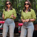 Mrunal Thakur proves that green shirts and bootcut jeans are the perfect combo when you want to look cool and casual 