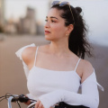 Sara Tendulkar transforms a casual cycling day into a memorable fashion moment in bold white top with statement sleeves  