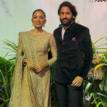 Sobhita Dhulipala exudes royalty in custom kurta with Hyderabadi Khada dupatta at a wedding reception alongside Naga Chaitanya