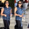 Sobhita Dhulipala's look in denim top and black pants at the airport could be your perfect go-to attire for a weekend outing