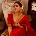 In PICS: Nayanthara channels her inner desi girl in red saree and sindoor as she embraces the festive spirit of Navratri