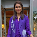 Mrunal Thakur gives us the ultimate fashion moment in a violet co-ord and organza blazer adding a semi-formal twist