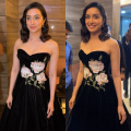 Shraddha Kapoor looks like belle of the ball in mesmerizing black velvet midi dress and we can’t help but fall in love with her all over again