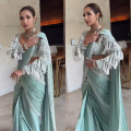 Malaika Arora's green tassel saree is a one-of-a-kind ensemble, making it an ideal choice for bridesmaids this season