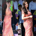 Katrina Kaif wears Tarun Tahiliani Kashida Paisley saree in sequin work to airport and it screams 'Tumhe koi haq nahi banta ki tum itni khoobsurat lago'