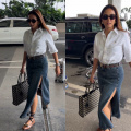 Mira Rajput’s airport look ft. Ralph Lauren shirt, trendy denim skirt and a Prada bag worth Rs 3,38,332 is hands down the season’s best outfit