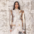 Sonam Kapoor stuns in a never-seen-before tie-dye gown with a custom-structured jacket by Bloni Atelier 