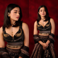 Rashmika Mandanna in her black and golden lehenga can even outshine festive fireworks this season 