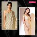 4 times Suhana Khan made us dance to her rhythm with elegance and grace in incomparable gold sarees