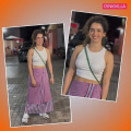 Sanya Malhotra breaks the bar of casual fashion wearing a striped Mangalore skirt worth Rs 3,800