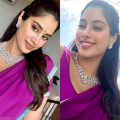 Janhvi Kapoor welcomes the New Year with traditional touch, donning a stunning purple and blue South Indian saree