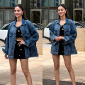 Ananya Panday proves she can turn into BAE any day with her black co-ord set and denim jacket