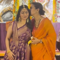 WATCH: Kajol and Tanishaa Mukerji light up Durga Puja pandal with their infectious laughter; Tanhaji actress kisses her little sister