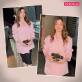 Tamannaah Bhatia exudes bossy glam in pink oversized blazer and black midi skirt for a classy OOTN