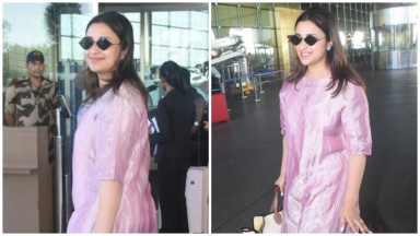 Guess the price of Parineeti Chopra's black airport bag - Times of India