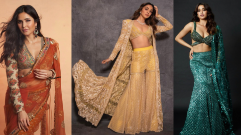 Mustard Yellow Wedding Guest Lehenga Outfit [product_title] | OORVI DESAI |  Designer Indian Wedding Dresses in London
