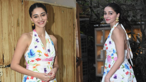 Ananya Pandey turns heads in floral mini strapless dress at cousin Alanna  Pandey's baby shower. Her outfit costs ₹24k