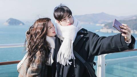 True Beauty s Cha Eun Woo reunites with co star Moon Ga Young