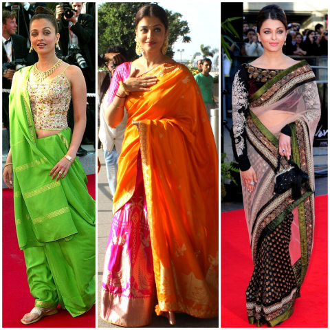 Aishwarya Rai Saree Designs | Zeenat