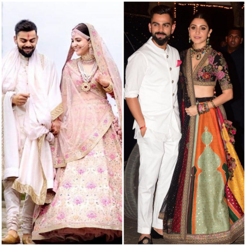 Every outfit Anushka Sharma and Virat Kohli wore at their wedding. They're  magical | Fashion Trends - Hindustan Times