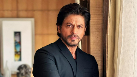 Shah Rukh Khan channels his inner Jawan in style with blue jacket