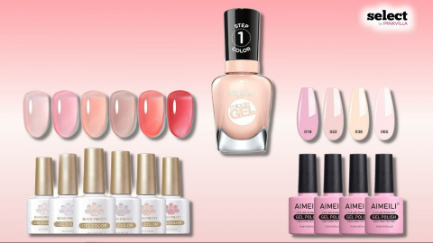 AILLSA Pink Gel Nail Polish - Nude Gel Polish Sheer Pink Jelly Gel Nail  Polish Soak Off