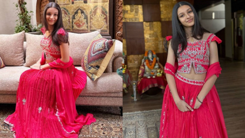 Sitara Ghattamaneni is the newest fashion queen in town and her pink and silver lehenga for Makar Sankranti is all the proof you need | PINKVILLA