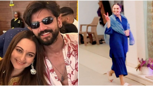 Sonakshi Sinha-Zaheer Iqbal Wedding: Bride-to-be goes minimal with Mehendi;  her cute interaction with paparazzi is unmissable | PINKVILLA