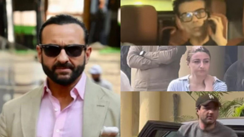 Saif Ali Khan Attack: From Shah Rukh Khan to Karan Johar and Malaika Arora;  Here are all celebrities who visited actor and his family today | PINKVILLA