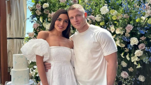 Christian McCaffrey's Fiance Olivia Cuplo's Heartwarming Reaction to 49ers  Star's Madden NFL 25 Cover Appearance | PINKVILLA