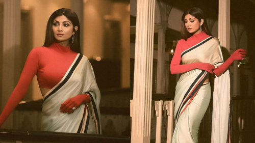 Style your saree like shilpa shetty in these stunning pictures