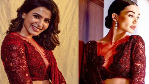 Samantha Ruth Prabhu burns the internet, flaunts her curves in pink saree