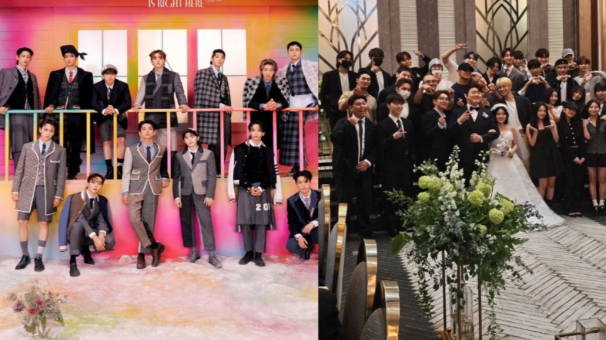 SEVENTEEN, PLEDIS Ent manager's marriage ceremony: Pictures from PLEDIS Leisure, X