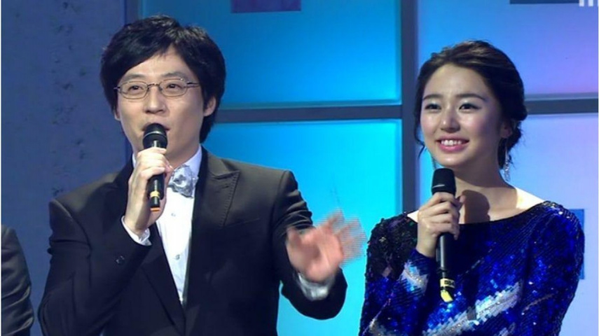 Yoo Jae Suk and wife Na Kyung Eun; Image Courtesy: MBC