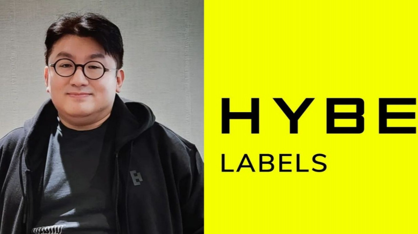 Bang Si Hyuk (Interior most Instagram page), HYBE logo