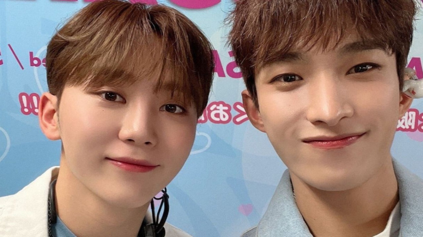 SEVENTEEN's Seungkwan and DK: Picture from SEVENTEEN Twitter