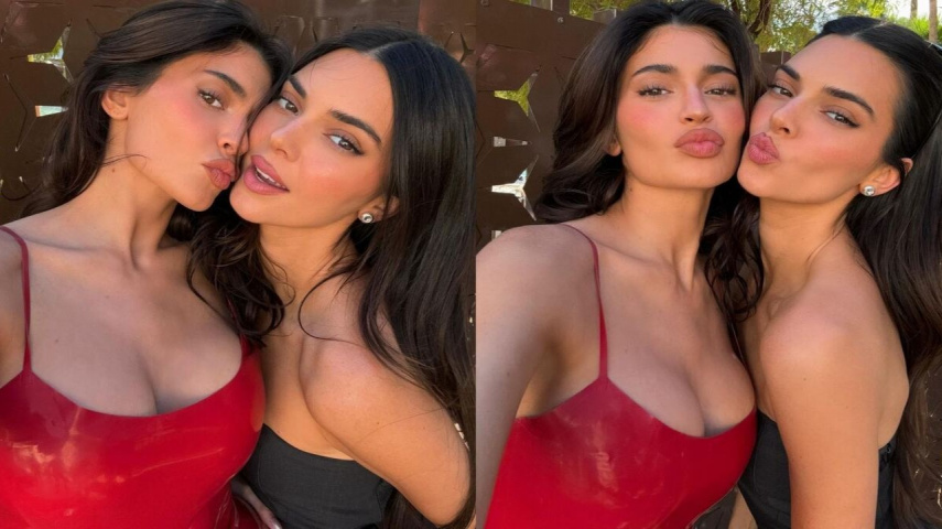 Sibling Glam: Kylie and Kendall Jenner Strike a Pose Together Post Las Vegas Event