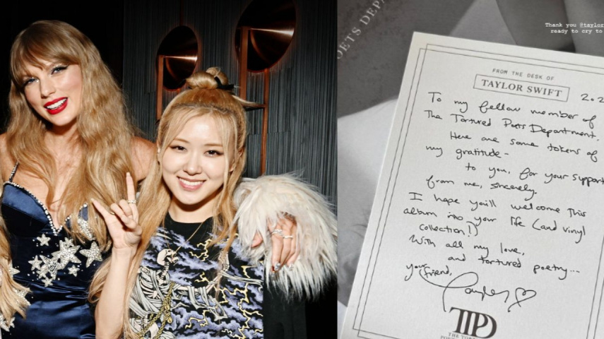 BLACKPINK's Rosé Thanked Taylor Swift for Sending Her The Tortured Poets Department